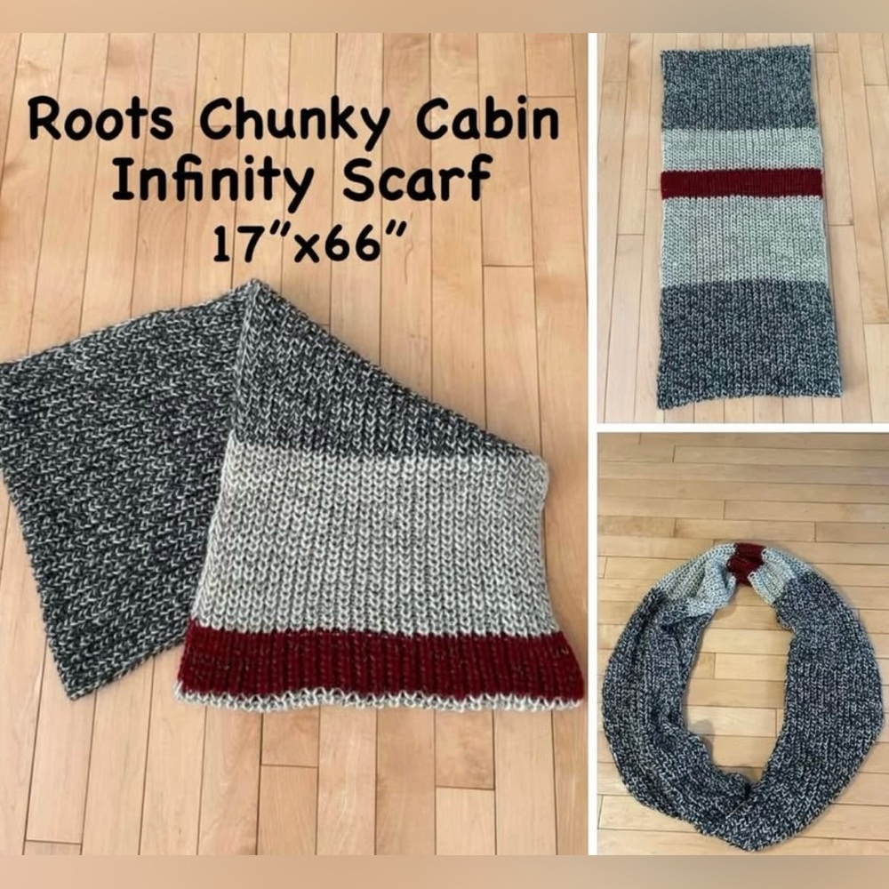 Roots Chunky Cabin Infinity Scarf